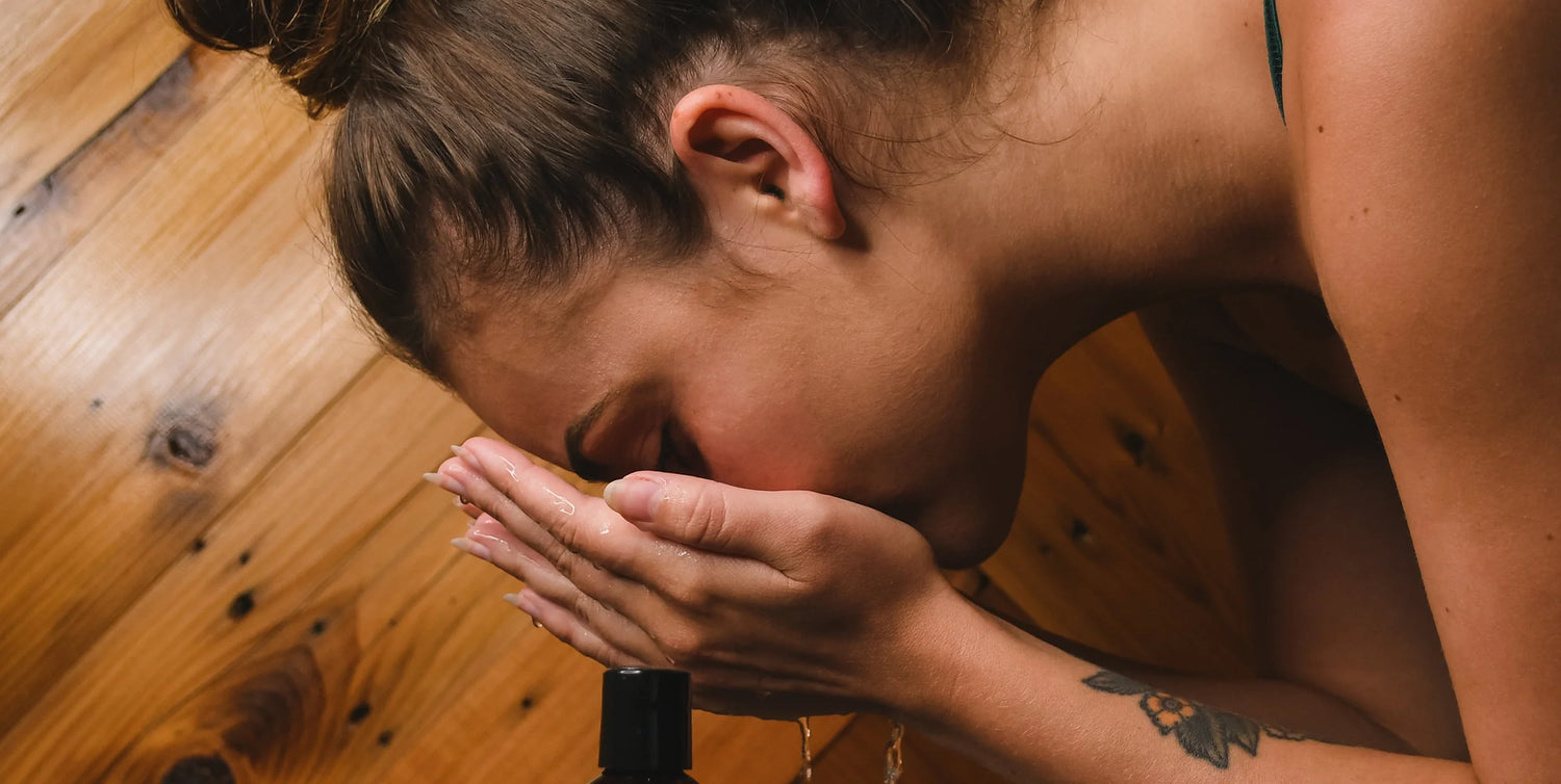 Woman doing Aging Skincare Routine